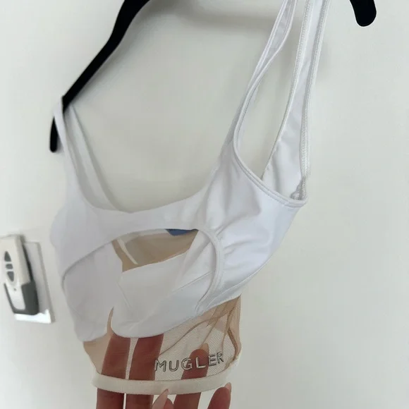 Mugler Sheer Tulle Sports Bra Size FR 38 (Medium)